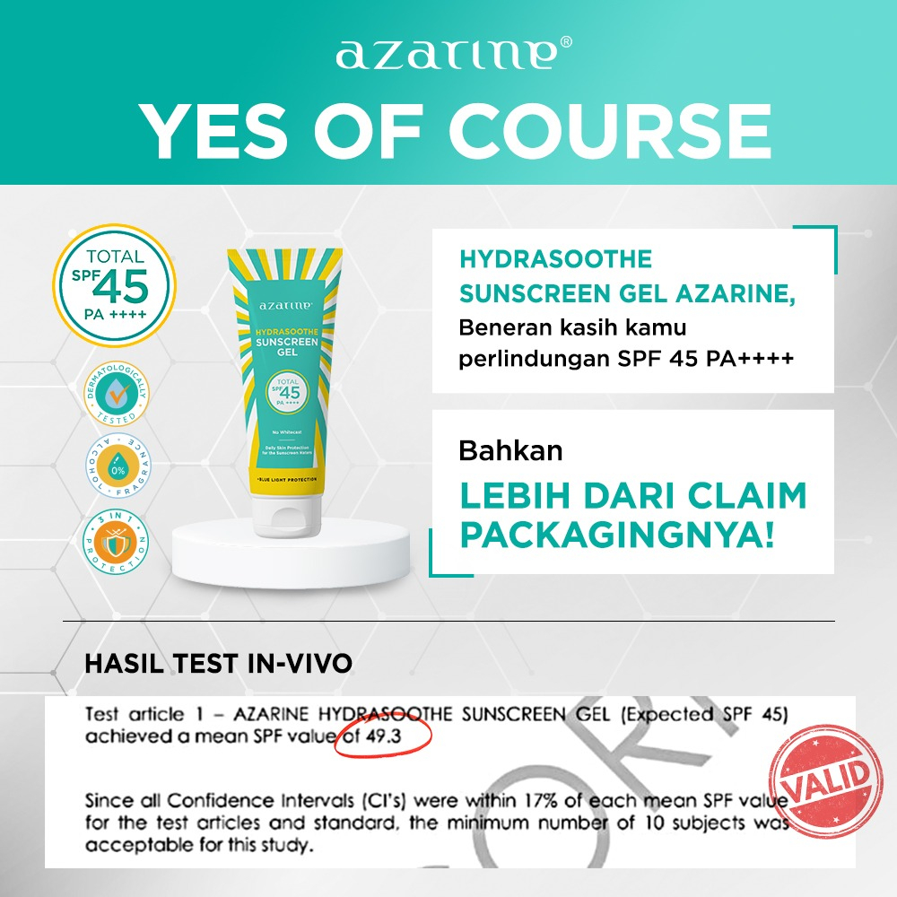 Produk Sunscreen Azarine